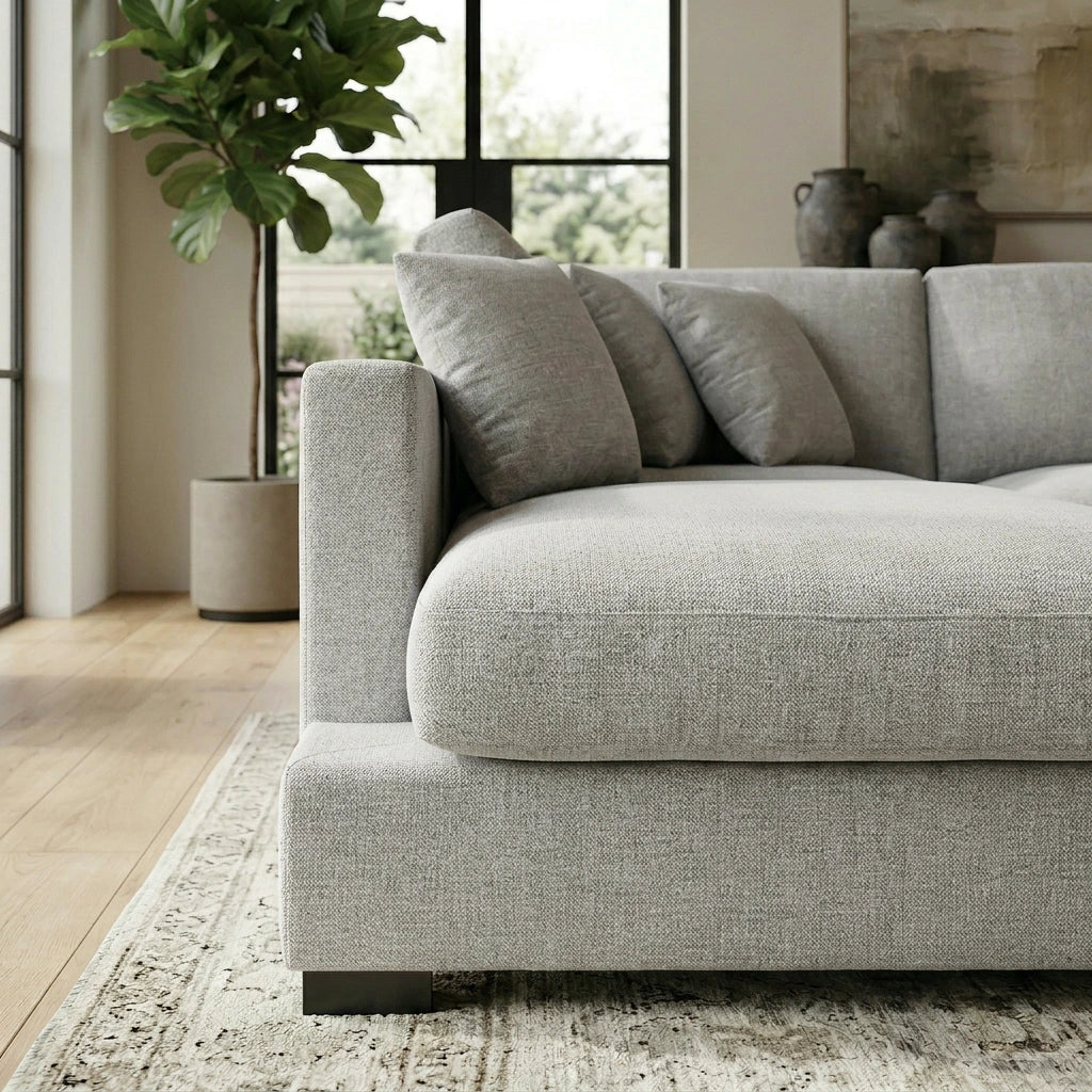 Karma 3 Seater Goose Feather Sofa with Chaise
