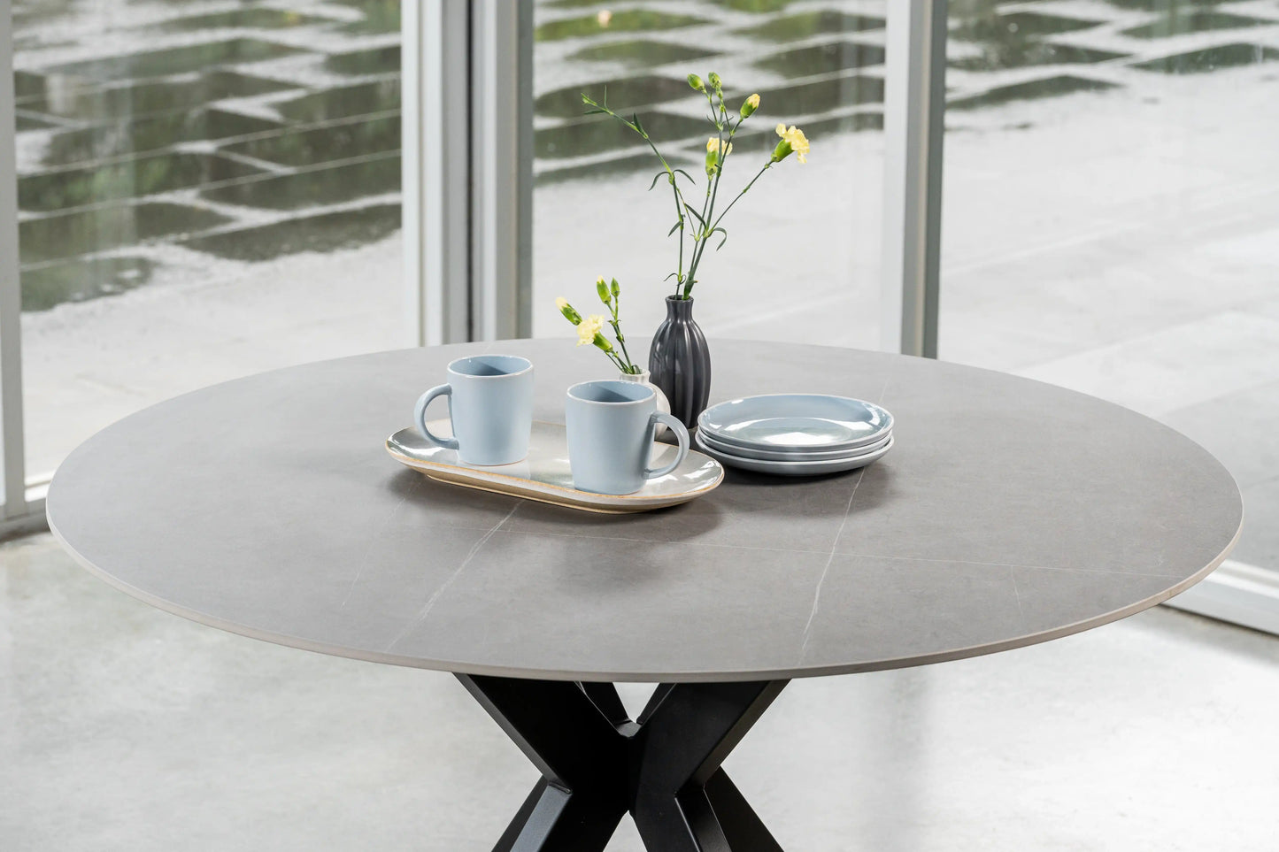 Venice 120cm Round Ceramic Dining Table