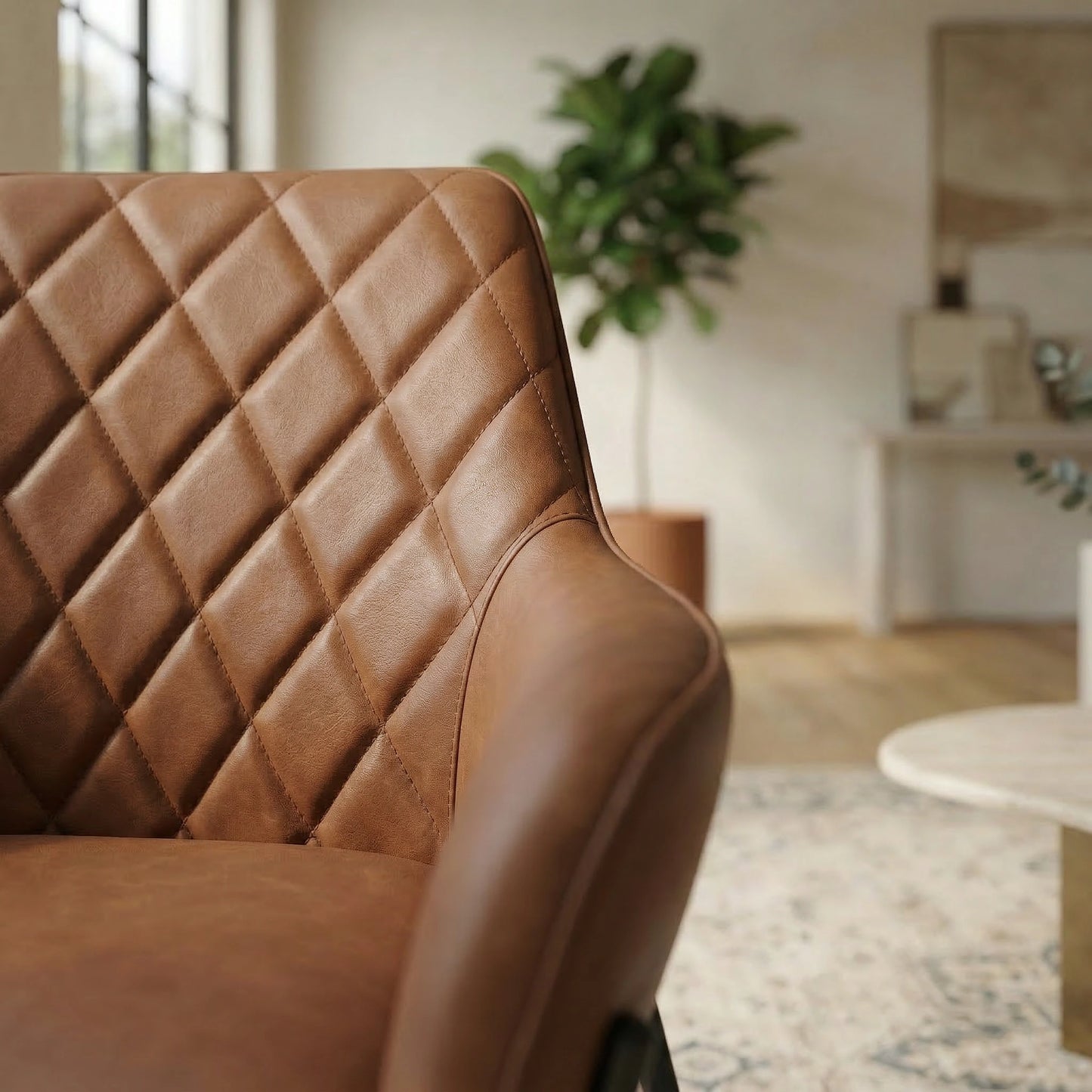 Zeus Leather Dining Chair