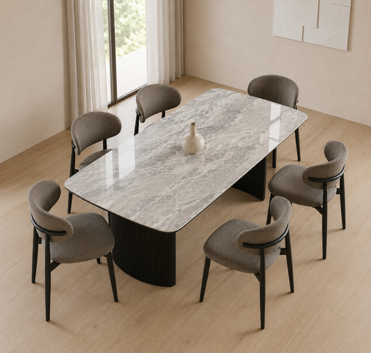 Aden 7 Piece Ceramic Dining Suite