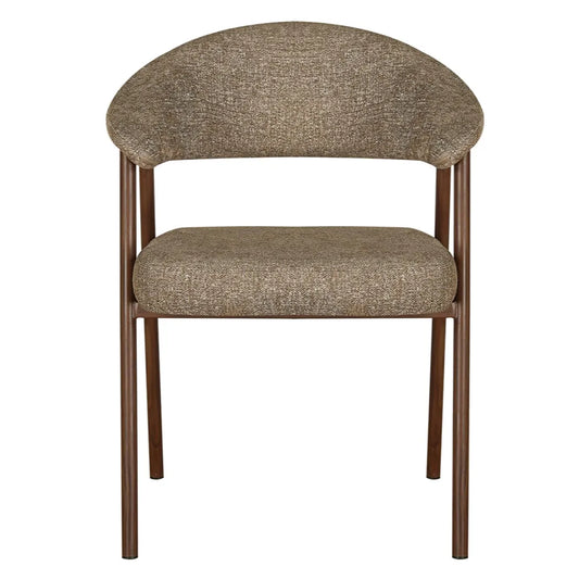Como Mohair Dining Chair Walnut
