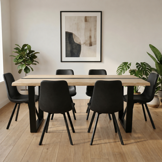 Dorian 7 Piece Solid Timber Dining Suite
