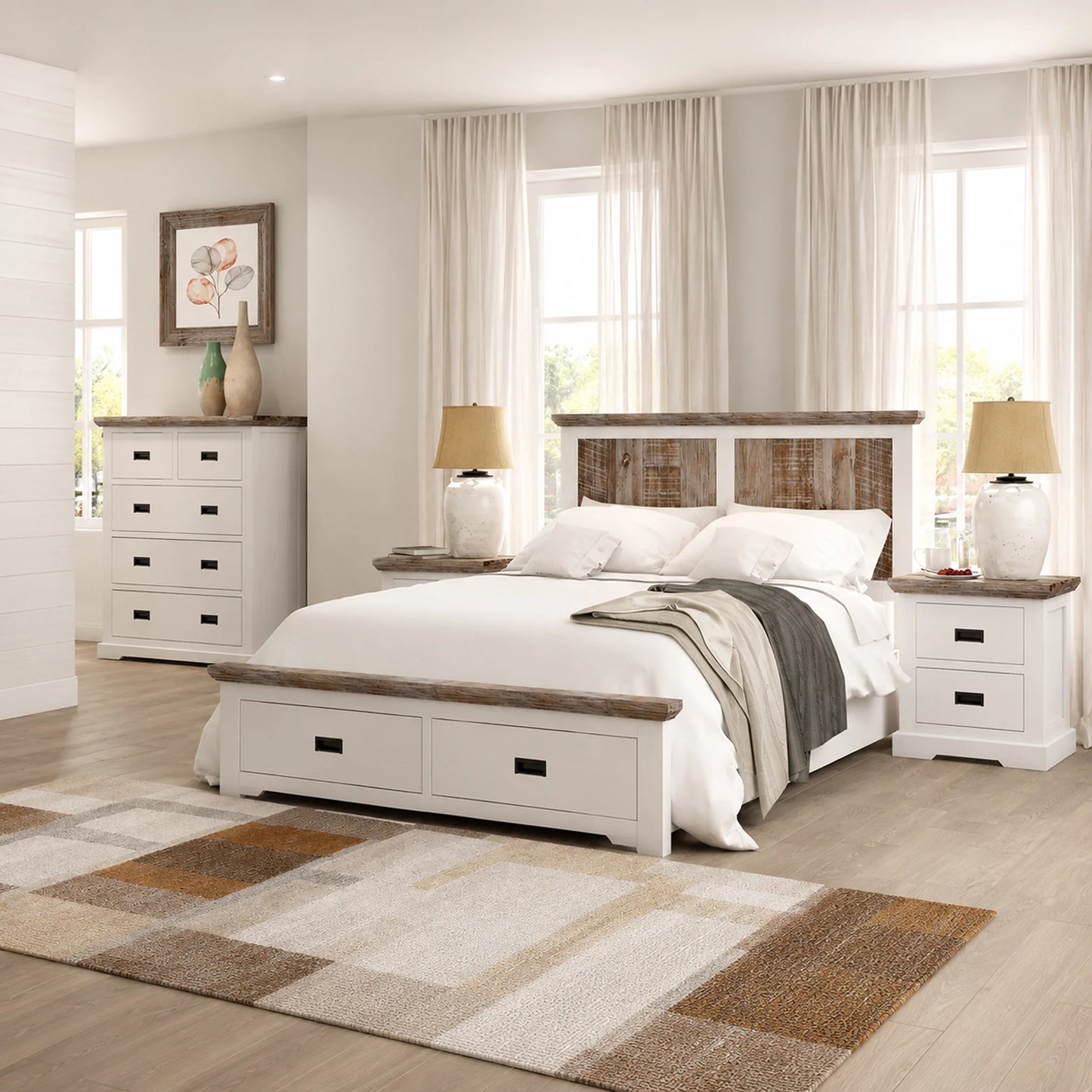 Folkestone 5 Drawers Timber Tallboy