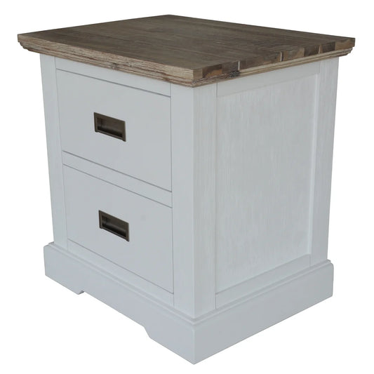 Folkestone 2 Drawer Timber Bedside Table