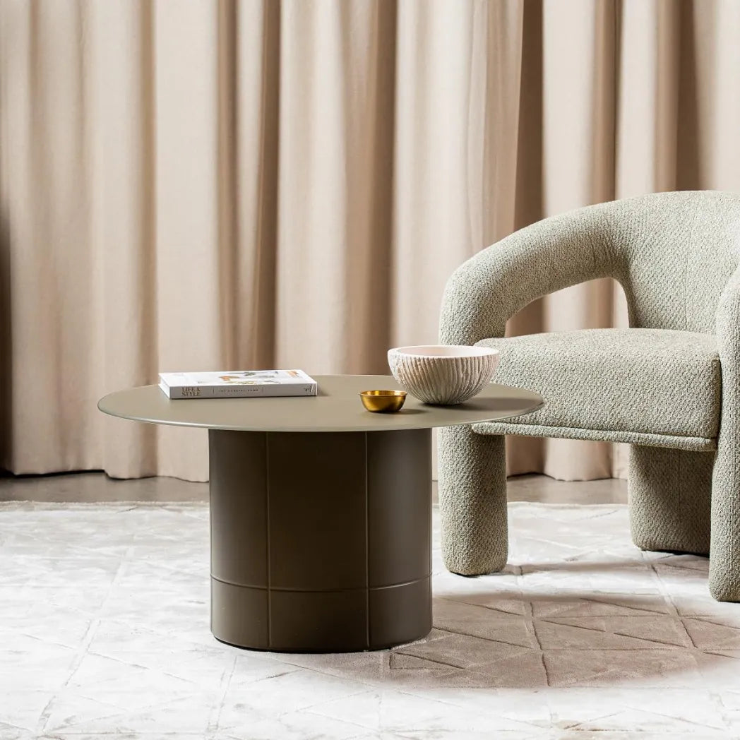 Jaffa 80cm Round Tempered Glass Coffee Table
