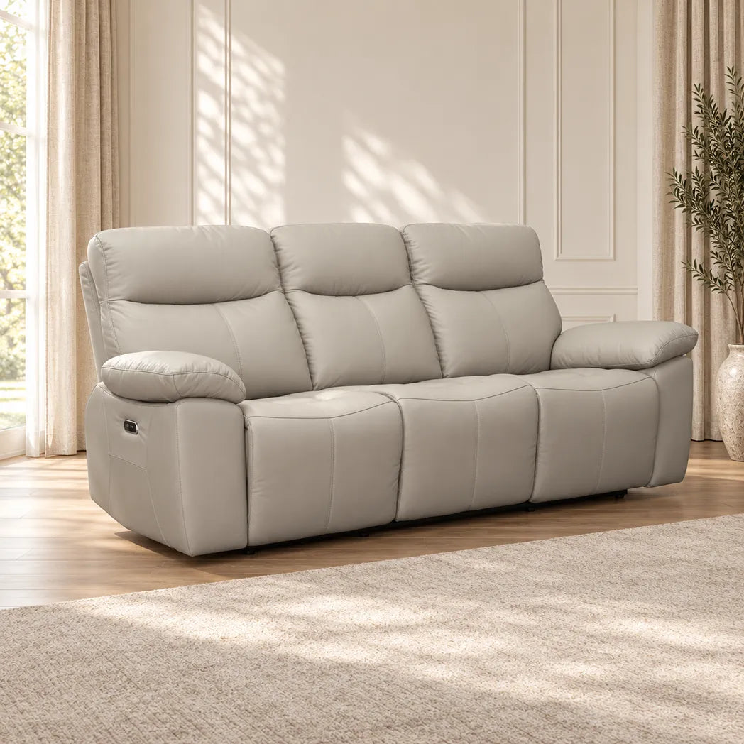 Marco Leather 3+1+1 Electric Recliner Suite