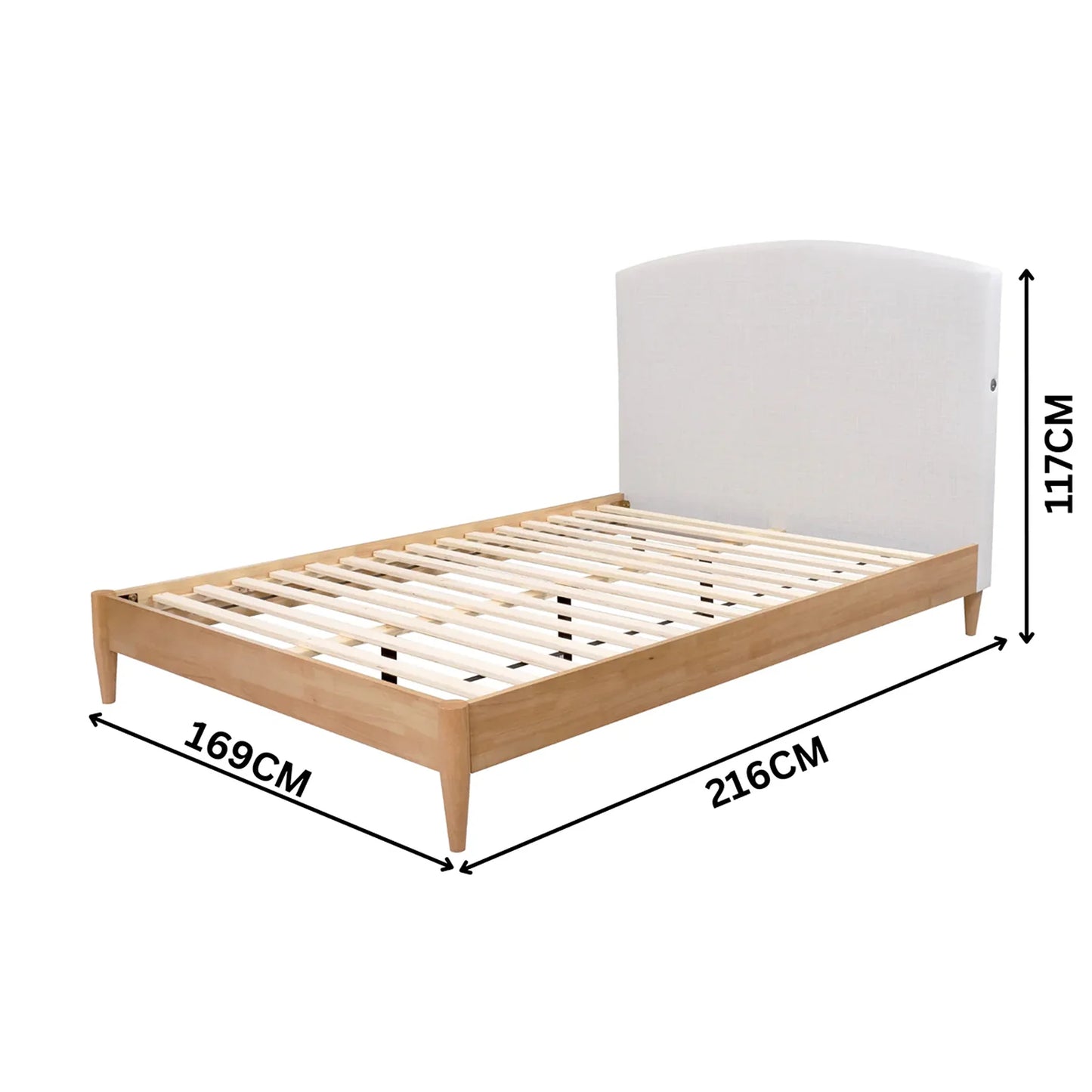 Tilda Modern Bed Frame with USB Charger