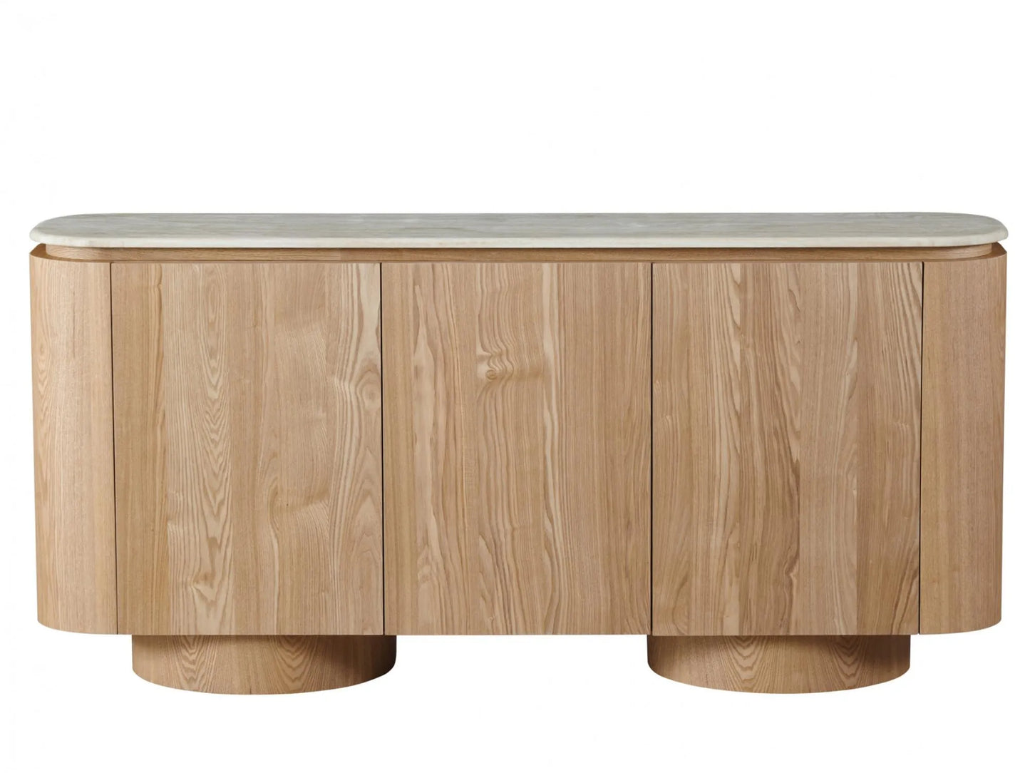 Waverley 180cm Marble Buffet - White Travertine