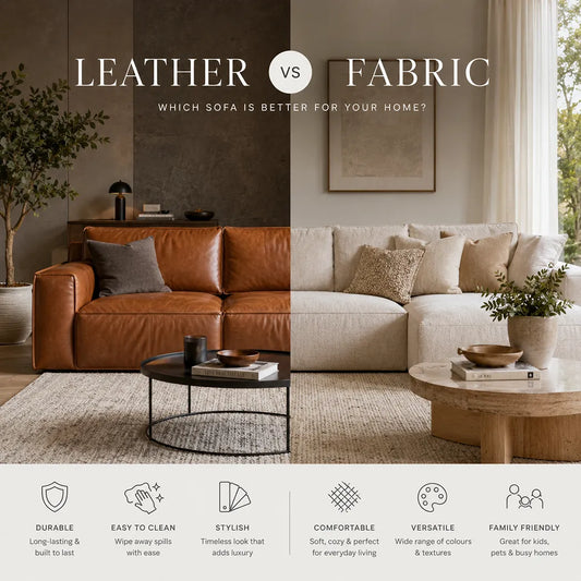 Leather vs Fabric Sofa | Which Is Better for Your Home?