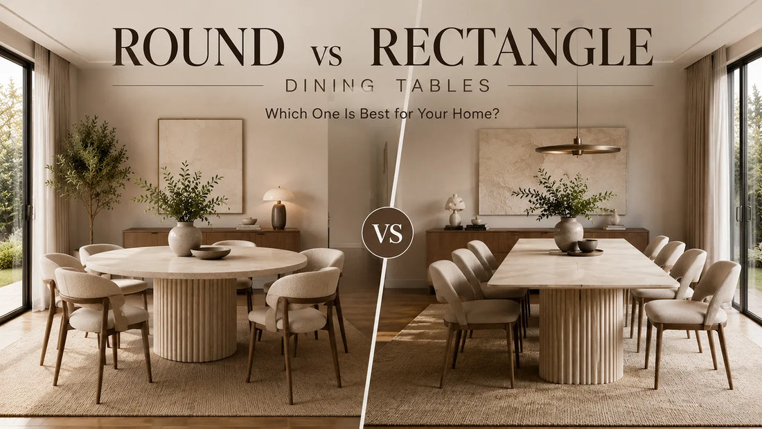 Round vs Rectangle Dining Tables | Which One Is Best for Your Home?