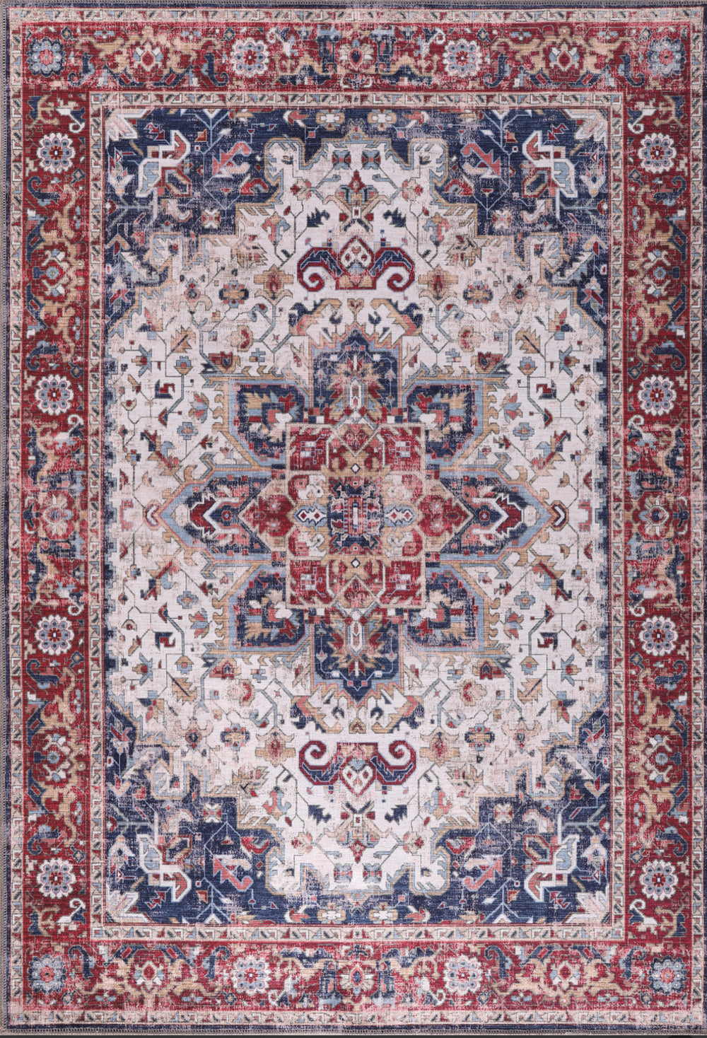 Loomx 0078 Machine Washable Turkish Rug image 0