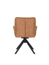 BEL03 Tan Swivel Dining Chair