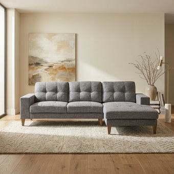compare product Club Fabric 3 Seater Sofa with Chaise