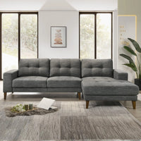 Club Fabric 3 Seater Sofa with Chaise