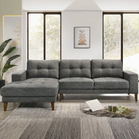 Club Fabric 3 Seater Sofa with Chaise