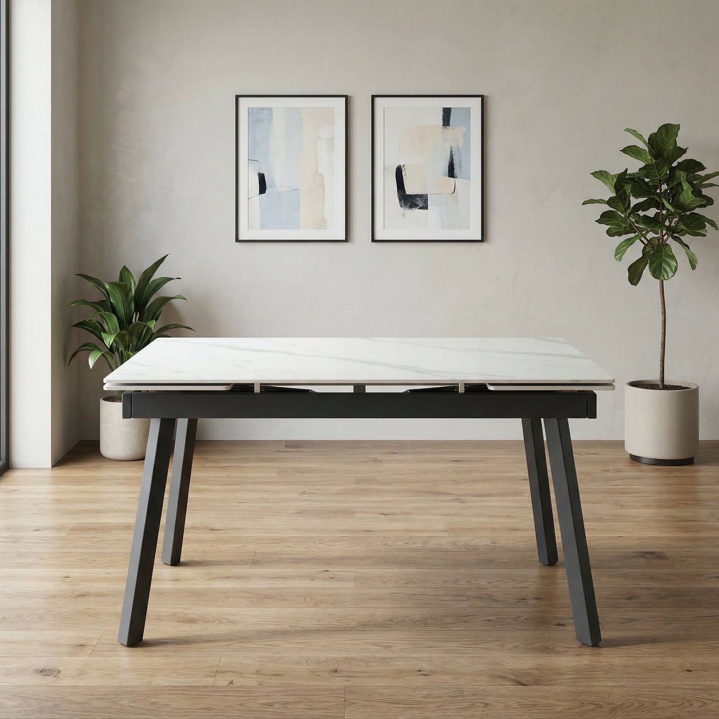 Coral Ceramic Extension Dining Table