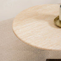Crete Travertine Marble Coffee Table