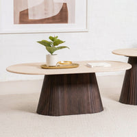 Crete Travertine Marble Coffee Table