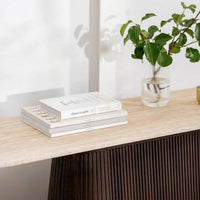 Crete Travertine Marble Console Table