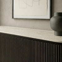 Crete Travertine Marble Top Buffet