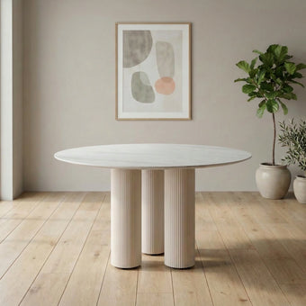 compare product Cuba Ceramic Top Round Dining Table
