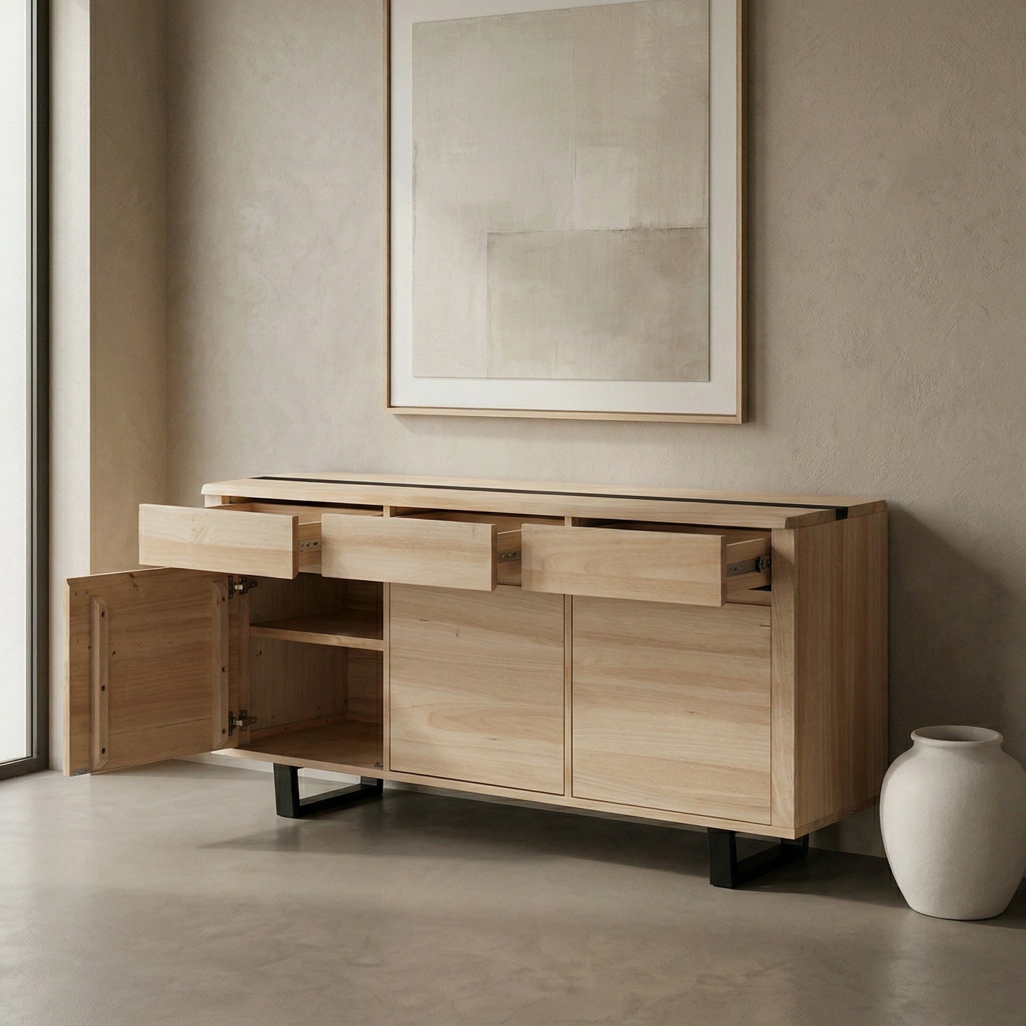 Dorian Natural Timber Buffet