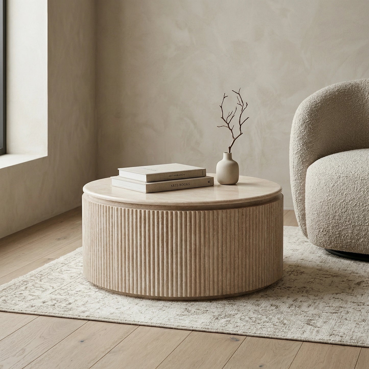 Empire Travertine Coffee Table
