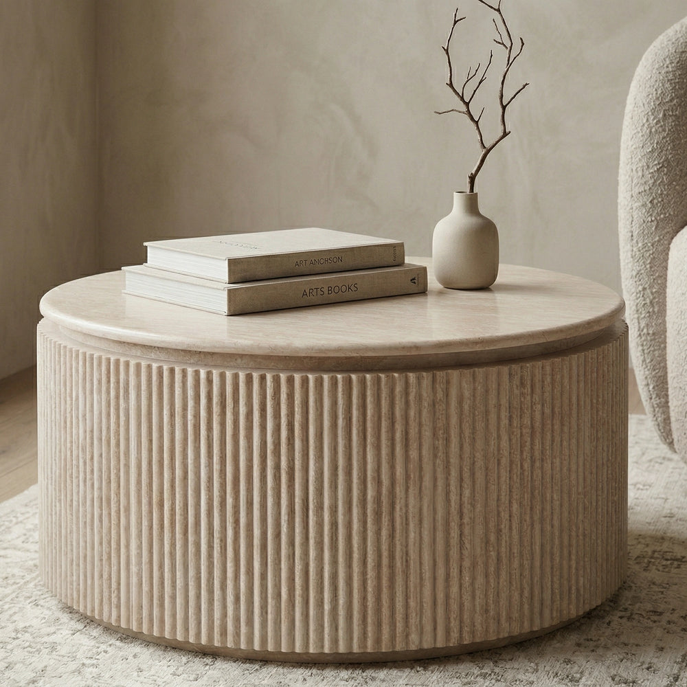 Empire Travertine Coffee Table