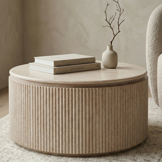 Empire Travertine Coffee Table