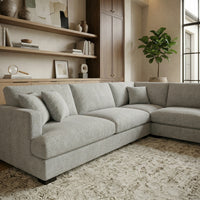 Faith 7 Seater Goose Feather Lounge Suite with Chaise