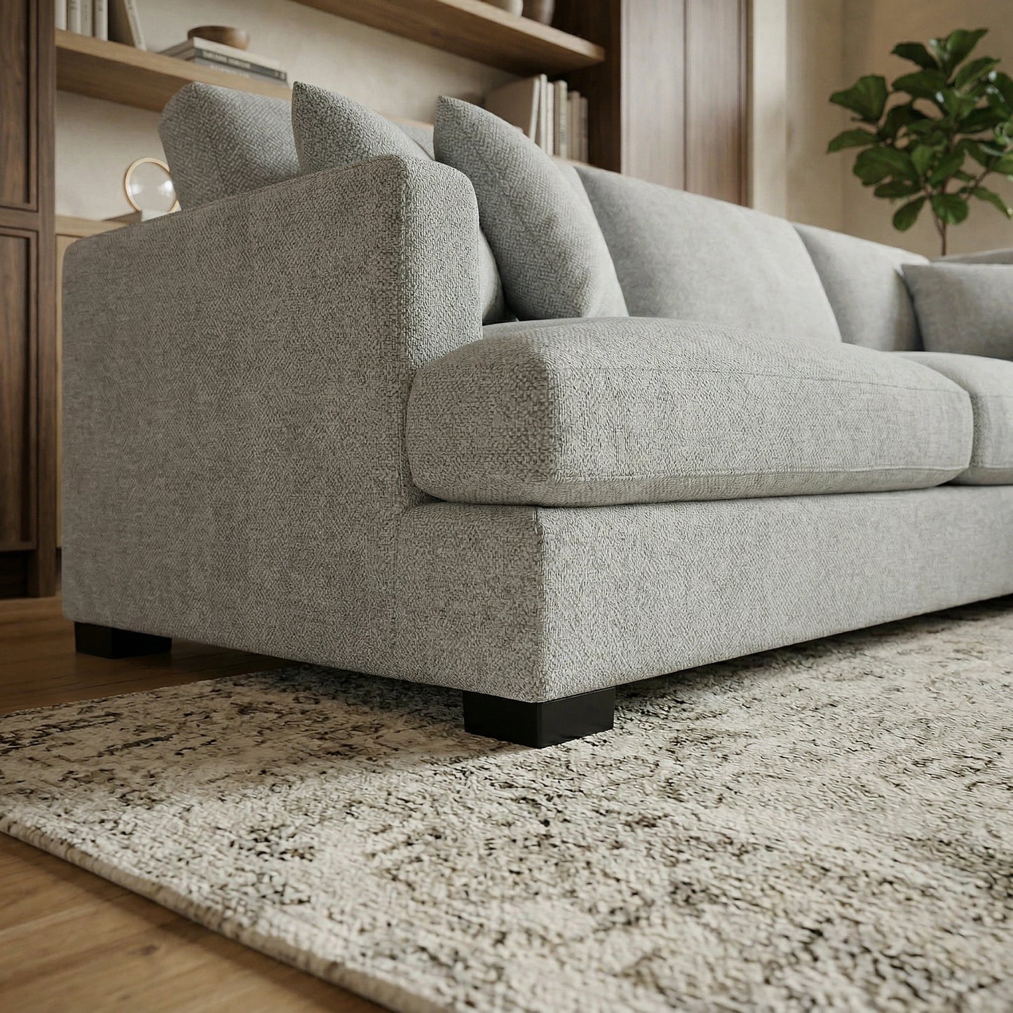 Faith 7 Seater Goose Feather Lounge Suite with Chaise