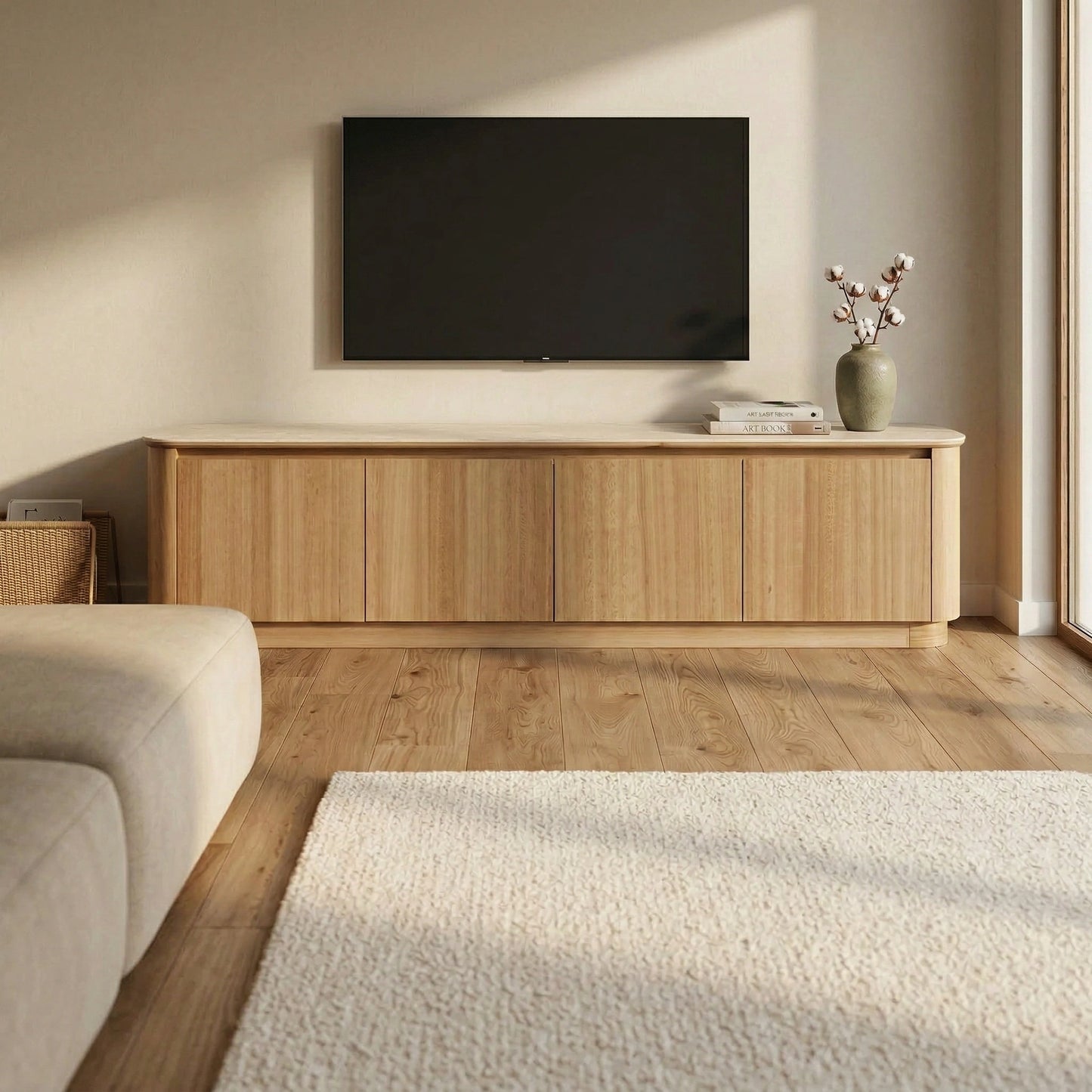 Florida Travertine Tv Unit