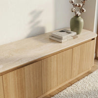 Florida Travertine Tv Unit