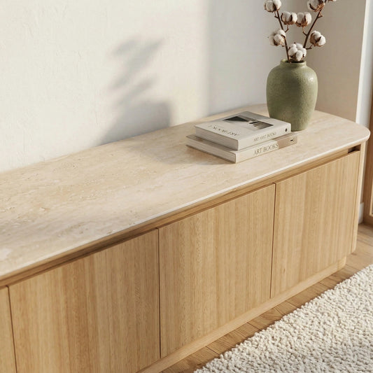 Florida Travertine Tv Unit