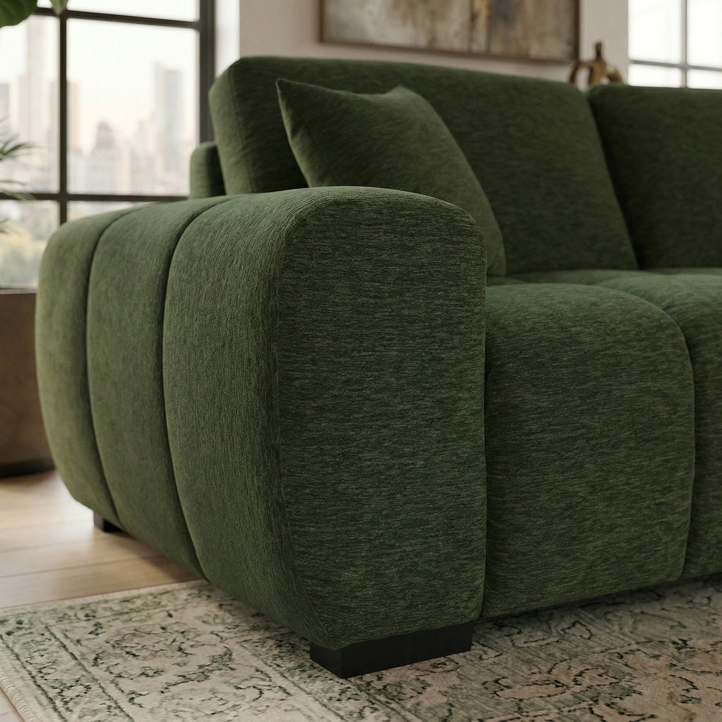 Harmony Contemporary 3 Seater Sofa with Chaise