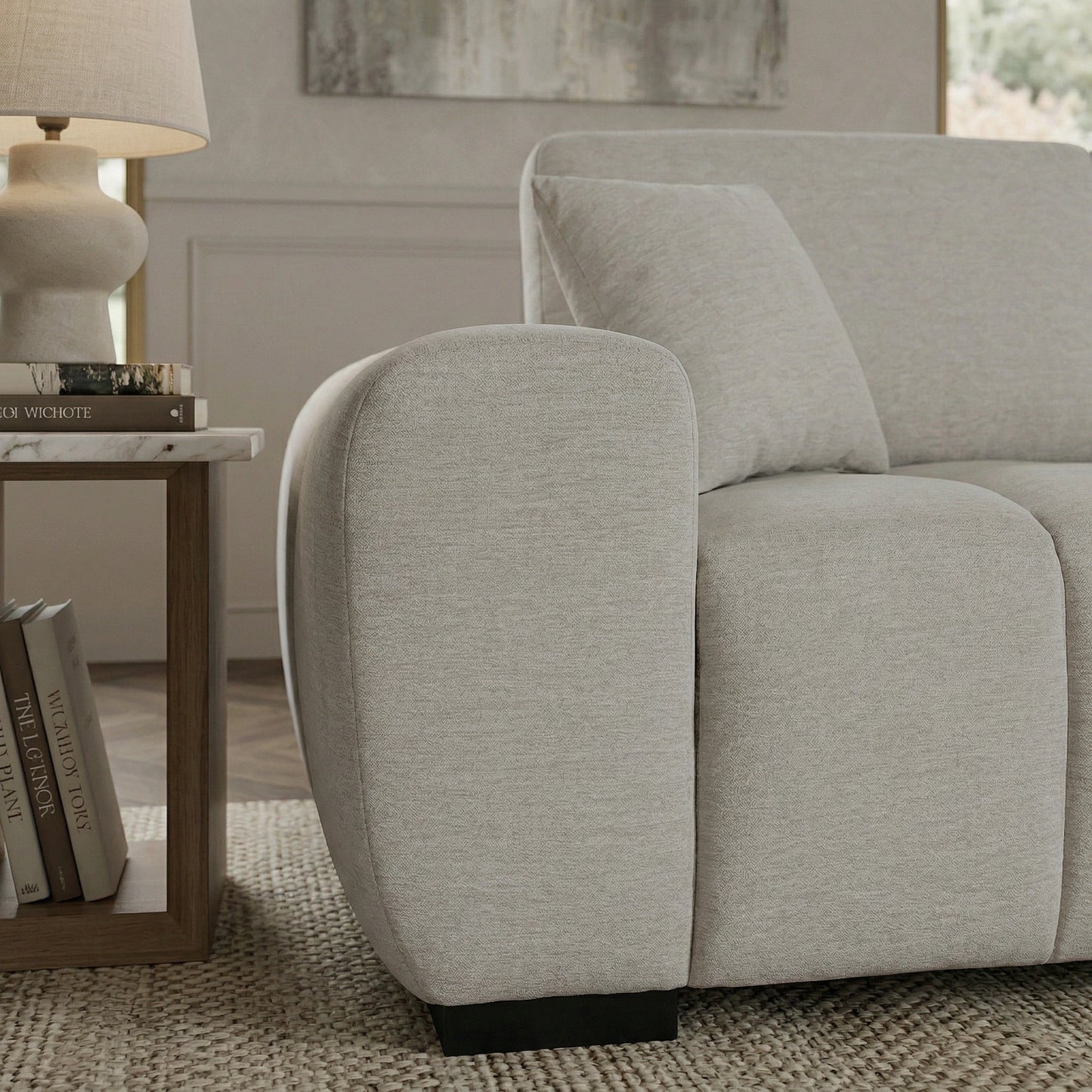 Harmony Contemporary 3 Seater Sofa with Chaise