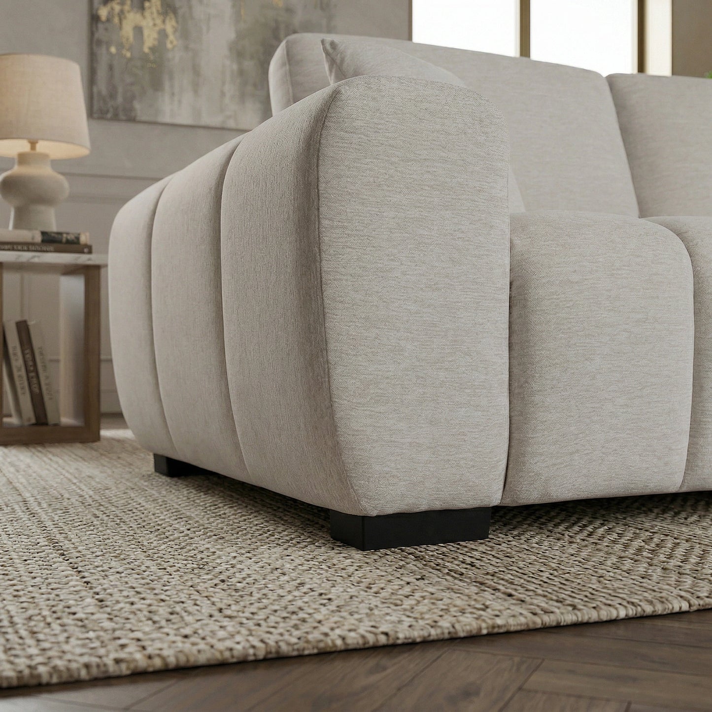 Harmony Contemporary 3 Seater Sofa with Chaise