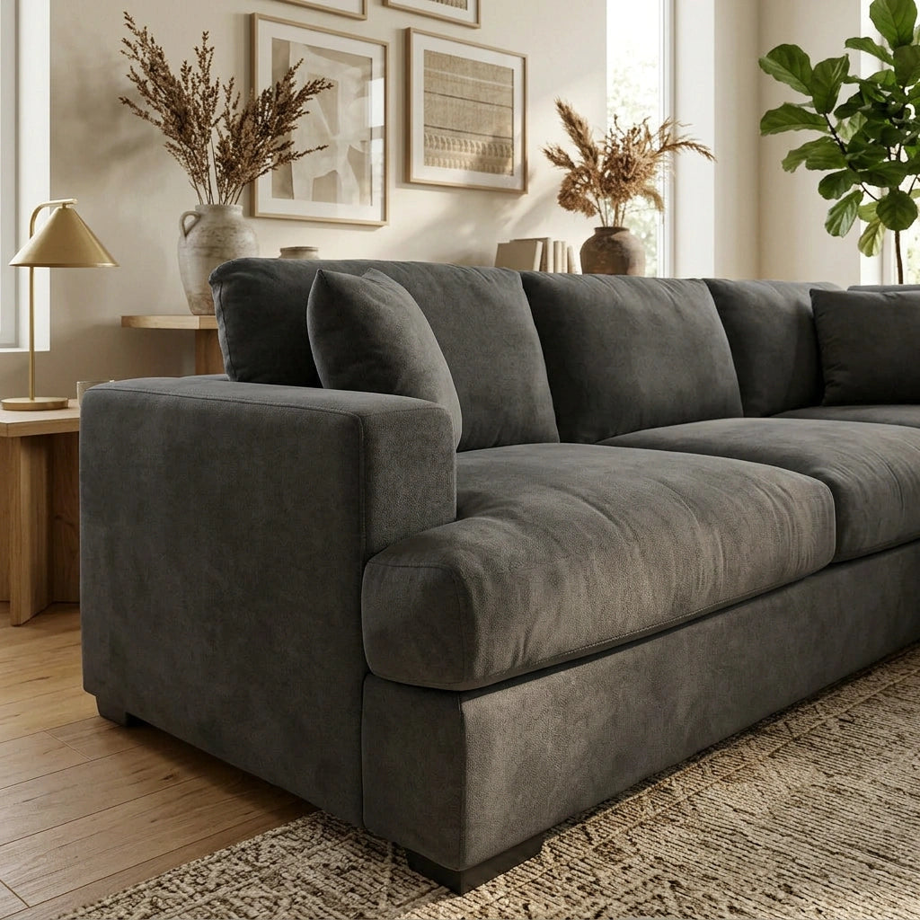 Hastings Feather Seat 5 Seater Corner Lounge Suite