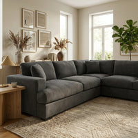 Hastings Feather Seat 5 Seater Corner Lounge Suite