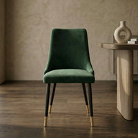 Iris Velvet Fabric Dining Chair