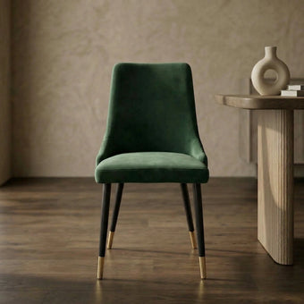 compare product Iris Velvet Fabric Dining Chair