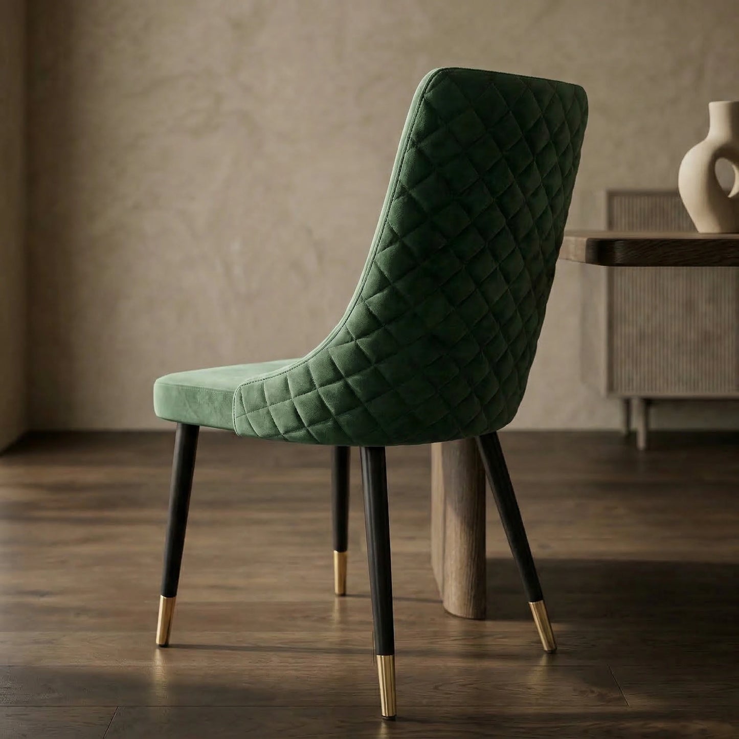Iris Velvet Fabric Dining Chair