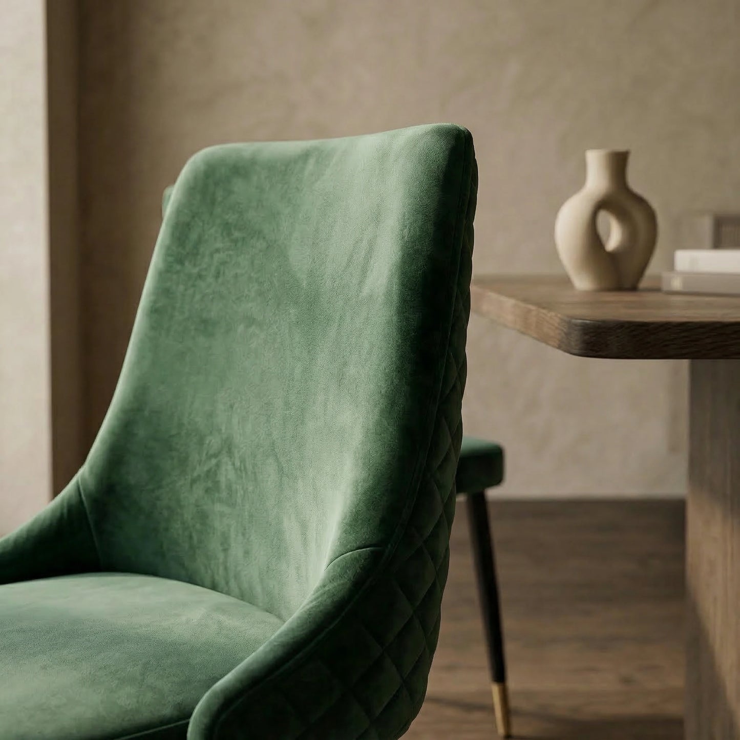 Iris Velvet Fabric Dining Chair