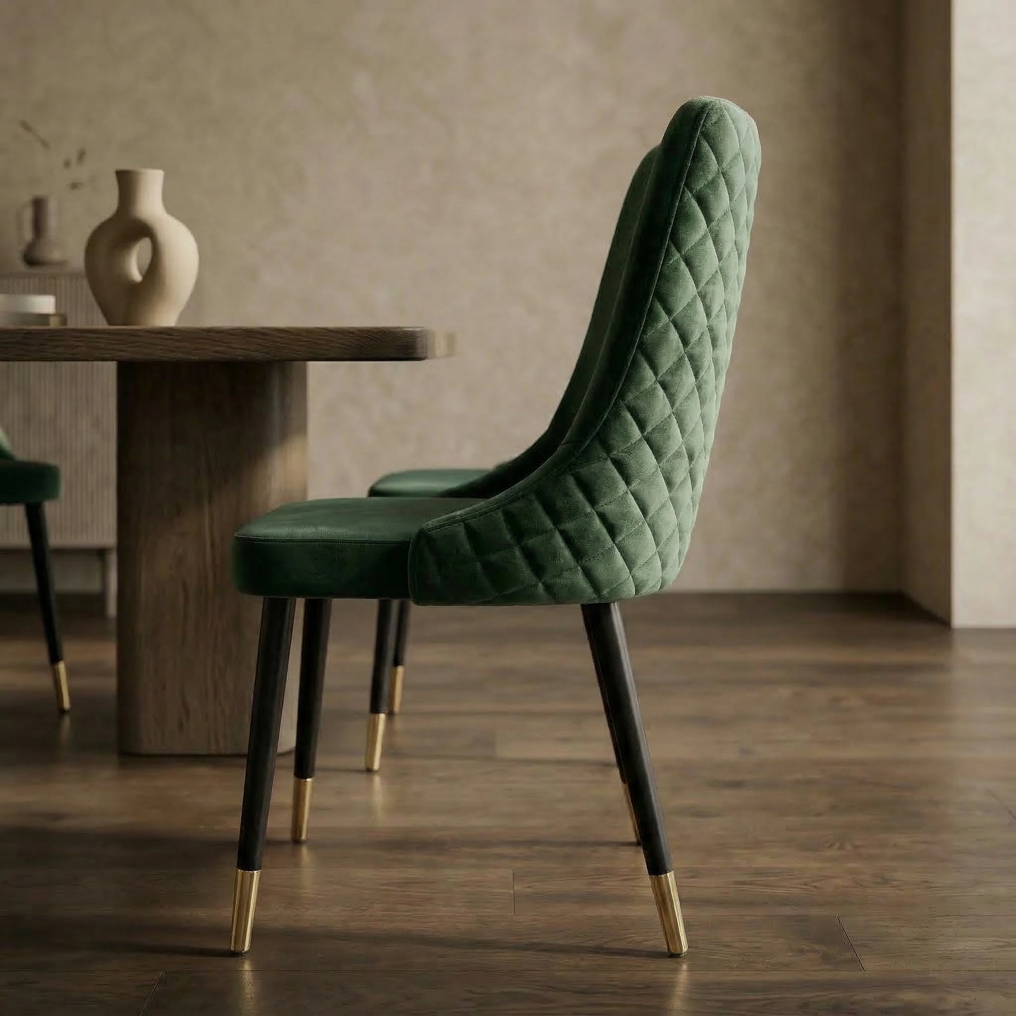 Iris Velvet Fabric Dining Chair