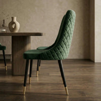 Iris Velvet Fabric Dining Chair
