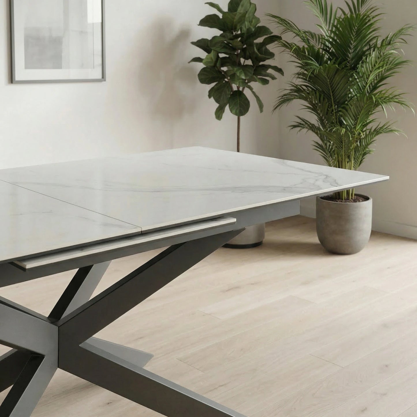 Iza Extandable Ceramic Top Dining Table