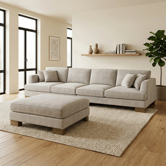 compare product Jade 4 Seater Deep Seat Lounge Suite with Ottoman