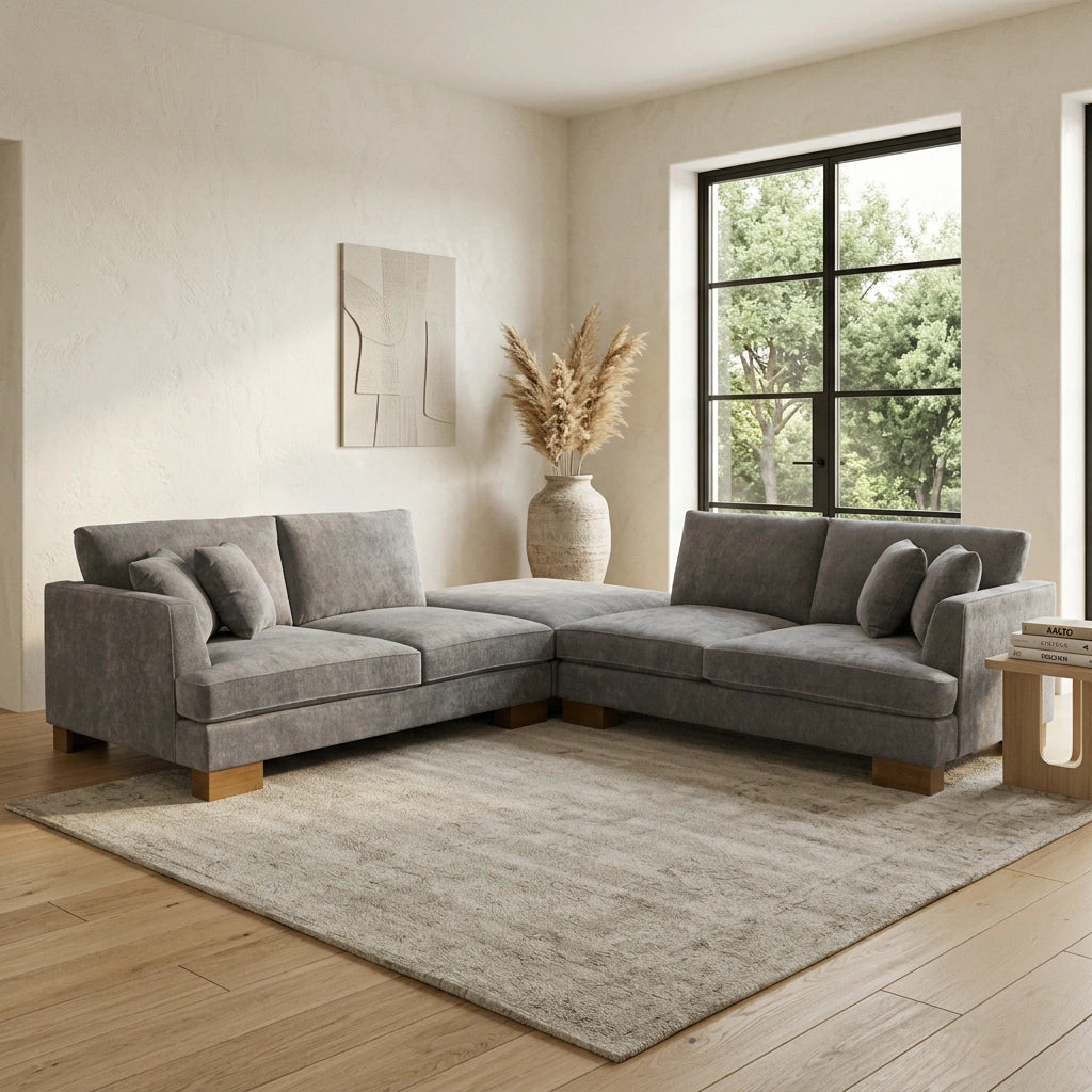 Jade 4 Seater Deep Seat Lounge Suite with Ottoman