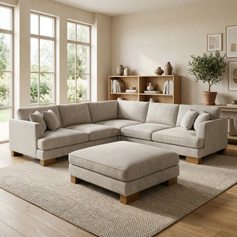 compare product Jade 5 Seater Deep Seat Lounge Suite with Ottoman