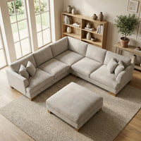 Jade 5 Seater Deep Seat Lounge Suite with Ottoman